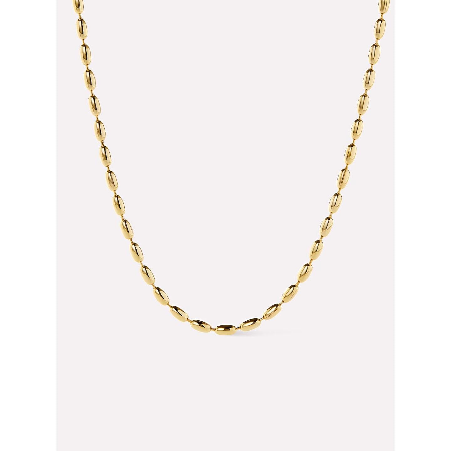 Gold Ball Chain Necklace - Capri