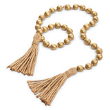 Gold Beaded Garland w/ Tassels