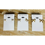 Gold Bow Studs