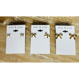 Gold Bow Studs