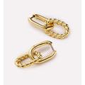 Gold Double Hoop Earrings - Ash Double