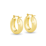 Gold Emily Polished Bold Oval Hoop - 50973