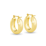 Gold Emily Polished Bold Oval Hoop - 50973
