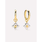 Gold Flower Earrings - Liora Hoops