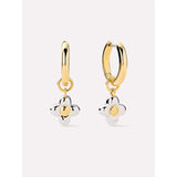 Gold Flower Earrings - Liora Hoops
