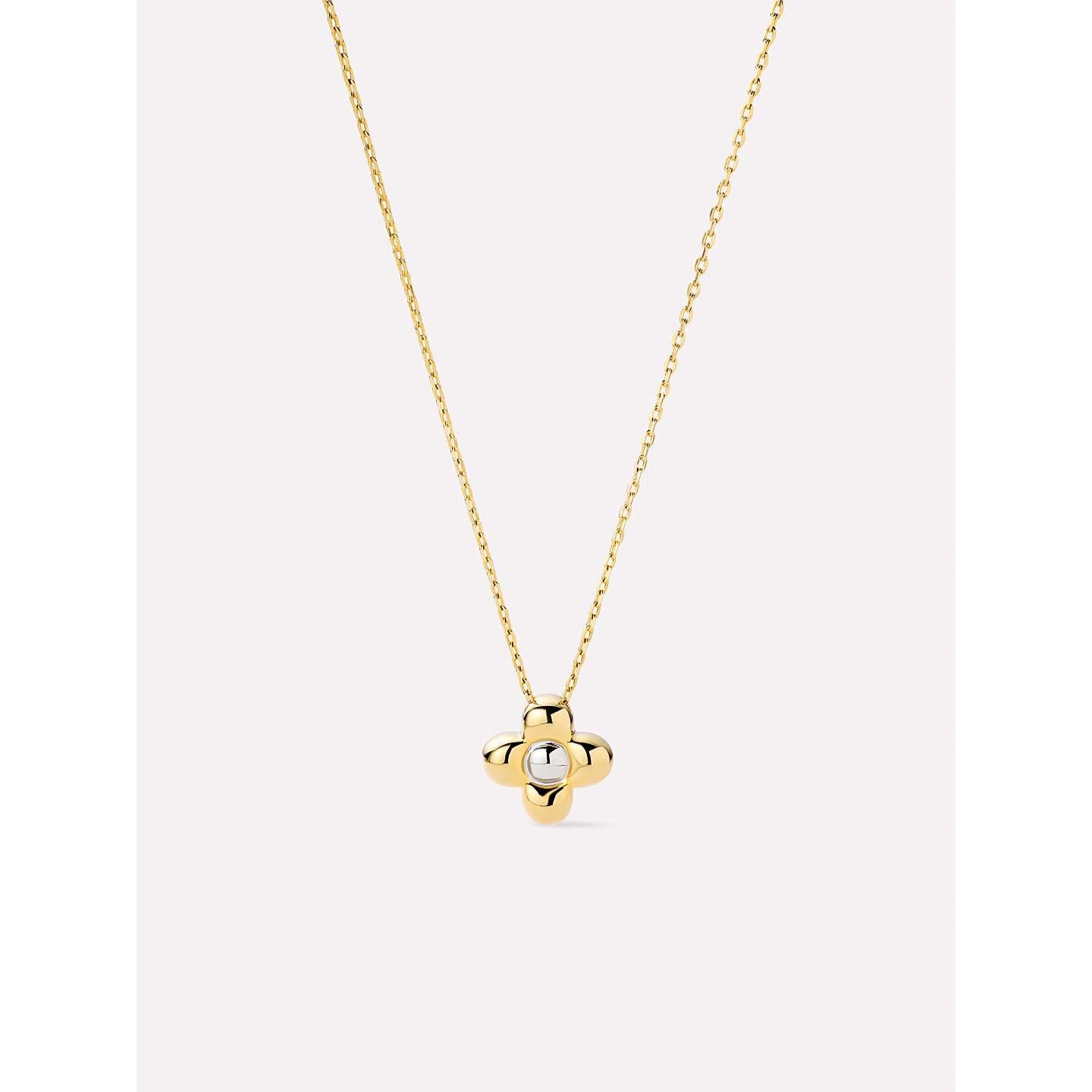 Gold Flower Necklace - Liora Pendant Mini