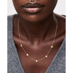 Gold Flower Necklace - Rowena