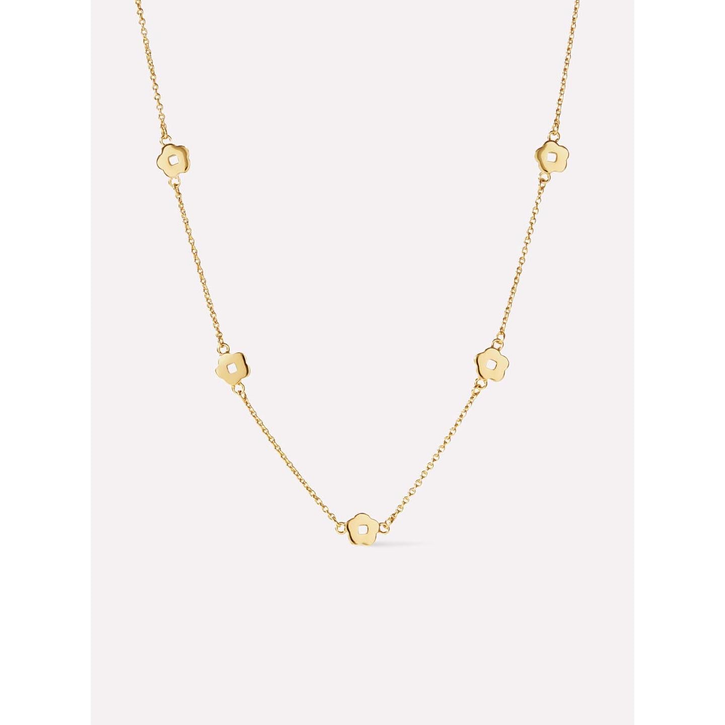 Gold Flower Necklace - Rowena