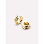 Gold Huggie Earrings - Asher Triple