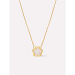 Gold Mother Of Pearl Inlay Flower Pendant - Saya