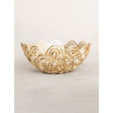 Gold Scalloped Bowl