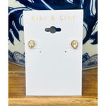 Gold Teardrop Stud