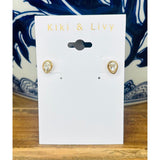 Gold Teardrop Stud