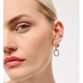 Gold/Silver Double Hoop Earrings - Ash Double Two Tone