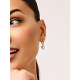 Gold/Silver Heart Earrings - Wesley