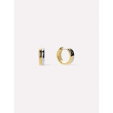 Gold/Silver Huggie Hoop Earrings - Asher