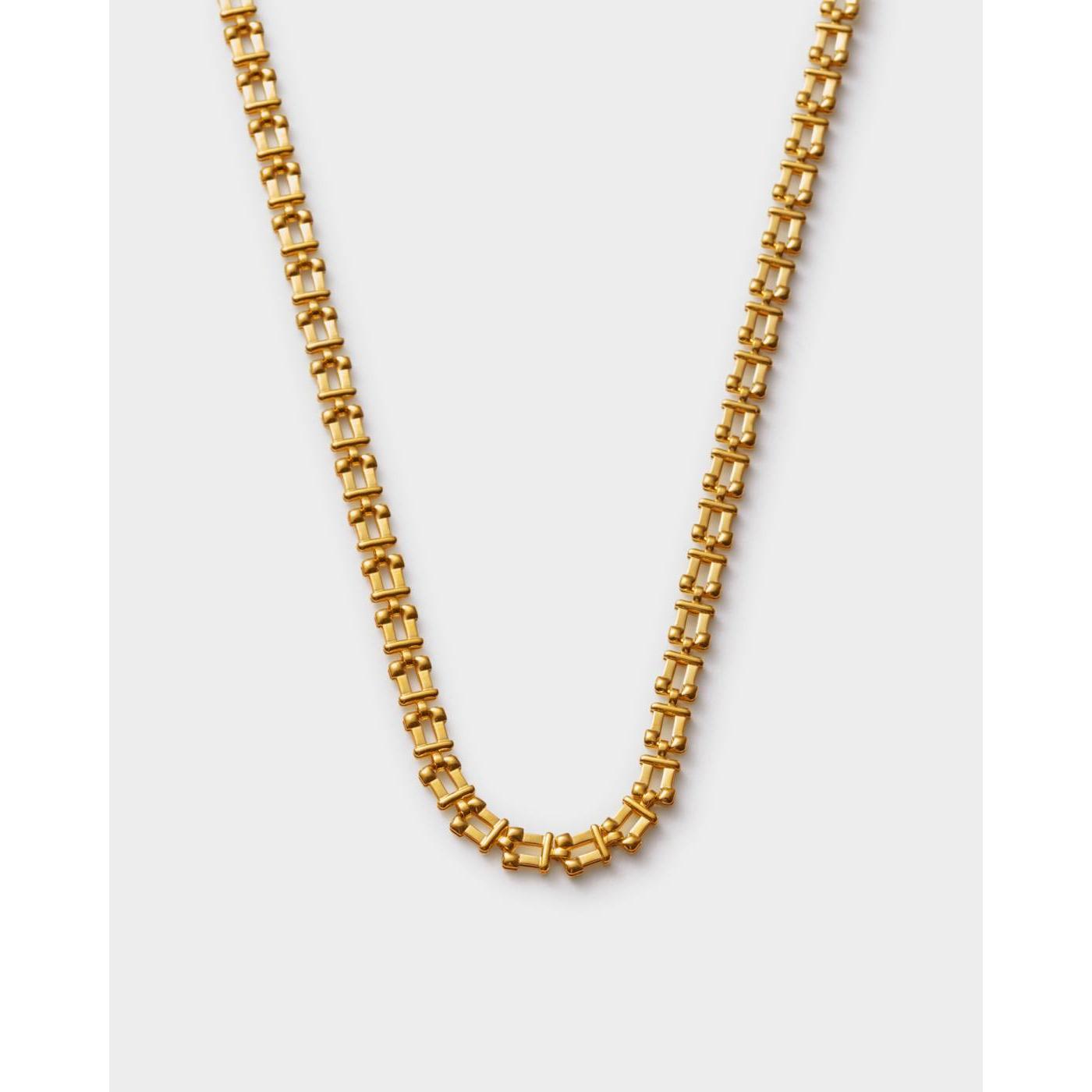 Grecian Link Necklace | Gold Coated