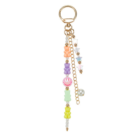 Gummy Bear Beaded Strand Keychain