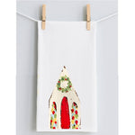 Haley's Christmas Church Block Tea Towel