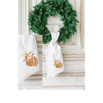 Haley's Orange Pumpkin w/ Flowers Wreath Sash