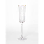 Hammered Clear Champagne Glass