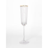 Hammered Clear Champagne Glass