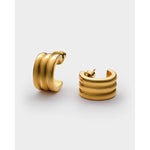 Hanna Huggie Hoop Earrings | Gold Coated