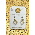 Heart Earring Charm - Gold