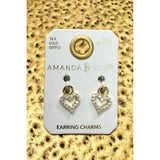 Heart Earring Charm - Gold