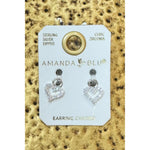 Heart Earring Charm - Silver