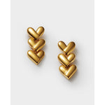 Heart Link Earrings | Gold Coated
