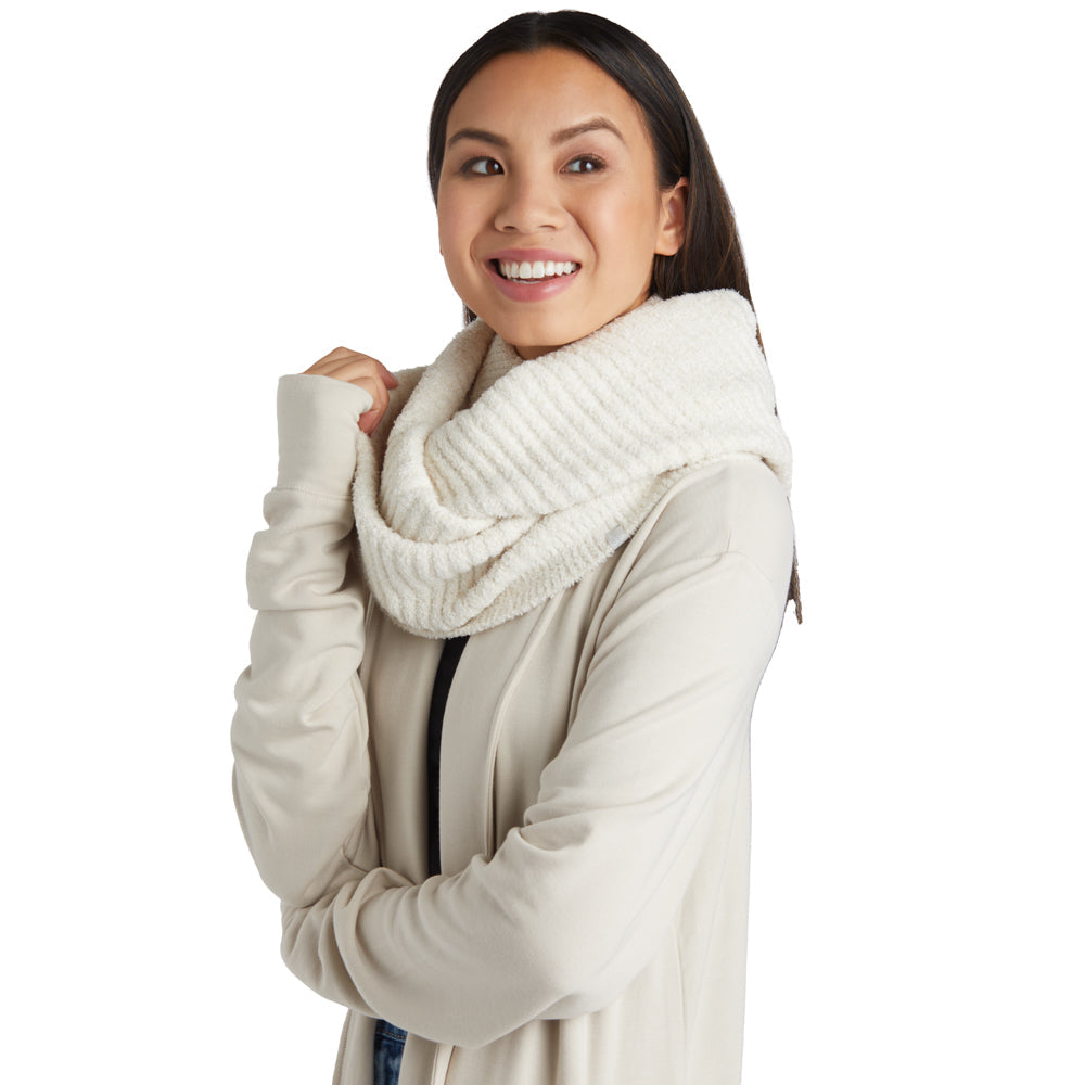 Heathered Marshmallow Circle Scarf Heather