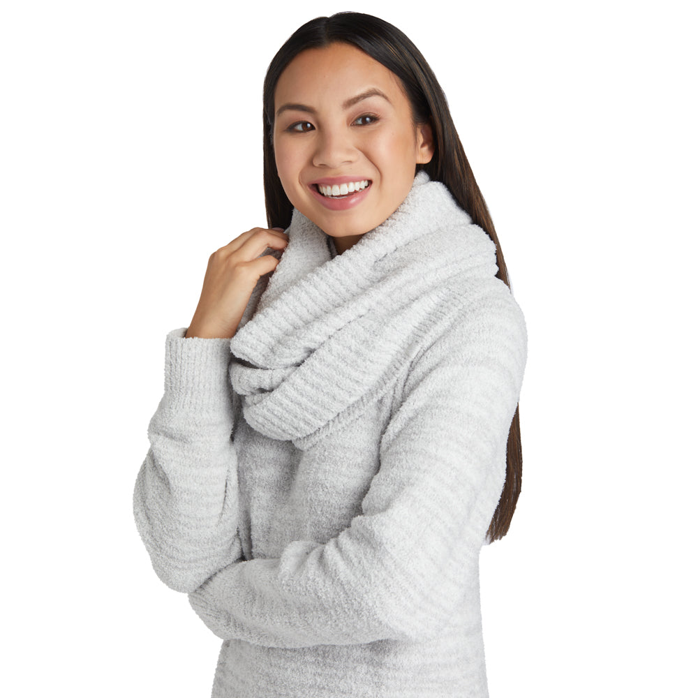 Heathered Marshmallow Circle Scarf Heather