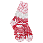 Holiday Gallery Textured Crew - Peppermint Multi