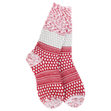 Holiday Gallery Textured Crew - Peppermint Multi