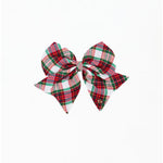 Holiday Plaid Magnetic Bow