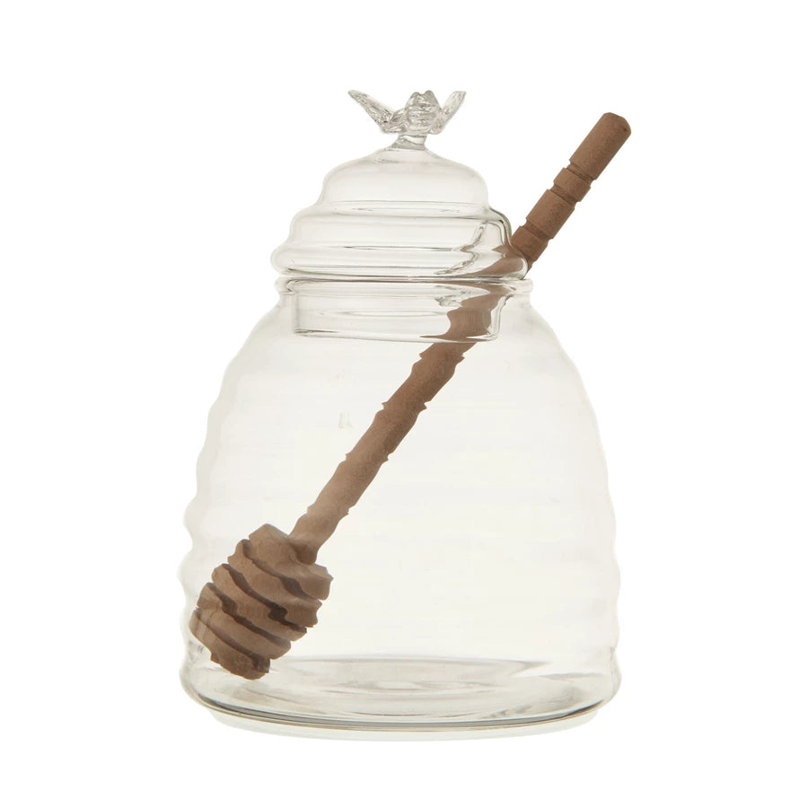 Honey Jar w/ Wood Scoop