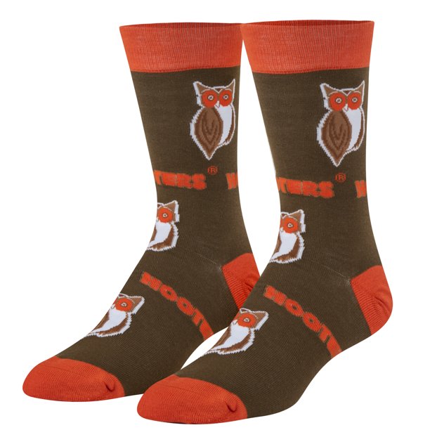 Hooters Mens Crew Socks