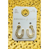 Horseshoe Earring Charm - Gold