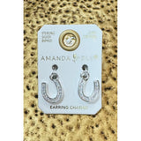 Horseshoe Earring Charm - Silver