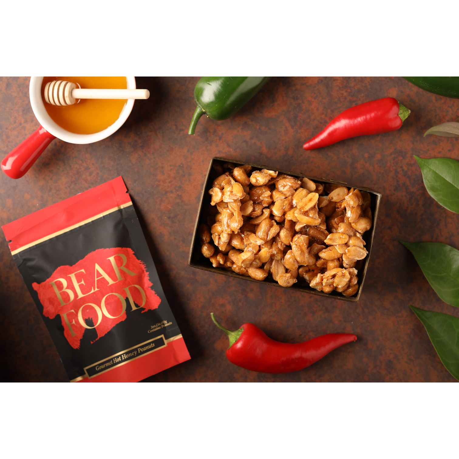 Hot Honey Peanuts - Bear Food