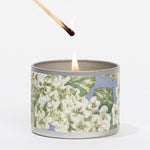 Hydrangea Tin Candle