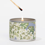 Hydrangea Tin Candle
