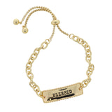 18K Gold Plated Blessed Chain Bracelet