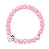 Kids Pink Ghost & "Spooky" Bracelet