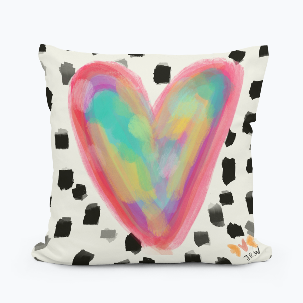 Jennie Bright Heart Pillow