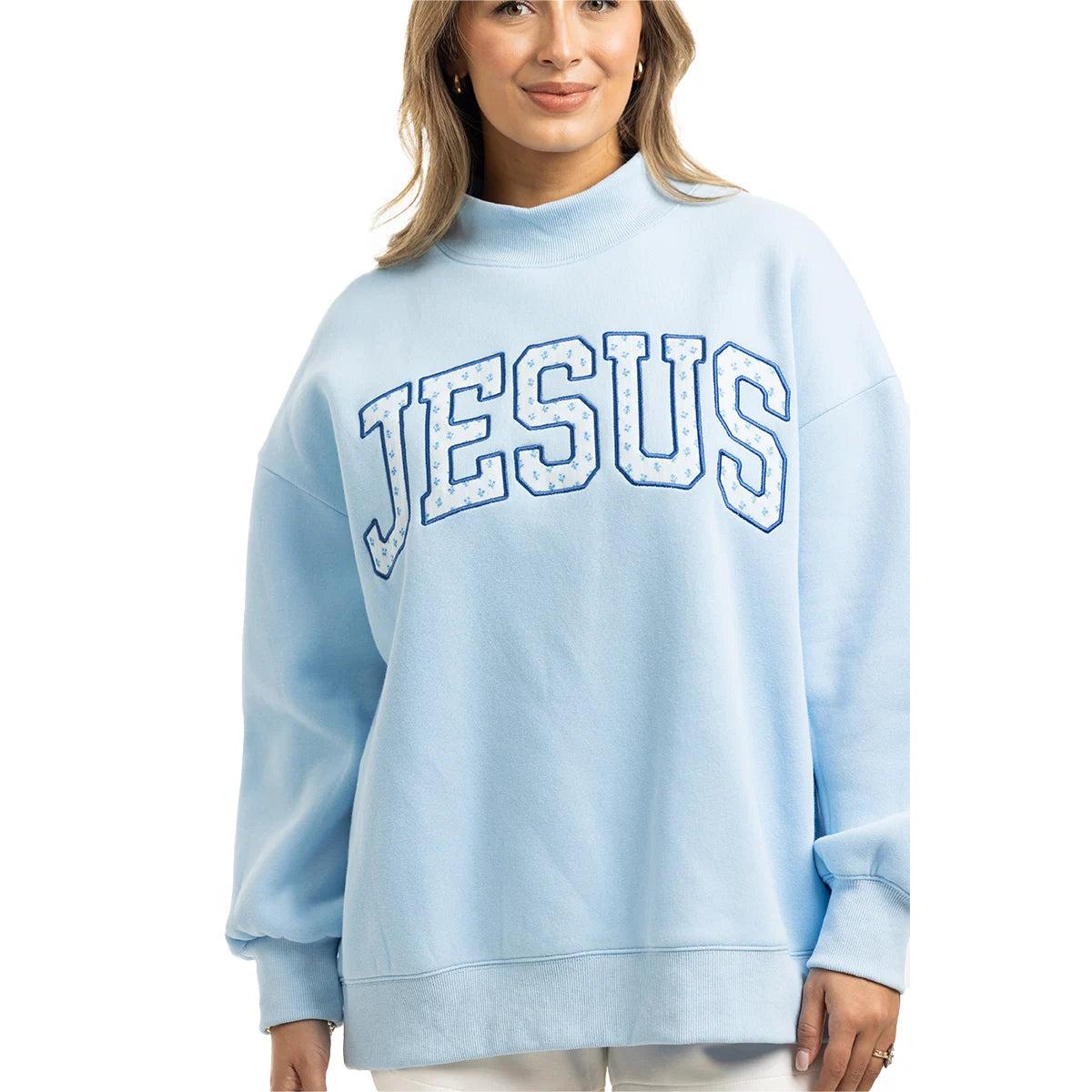 Jesus Mockneck Sweatshirt