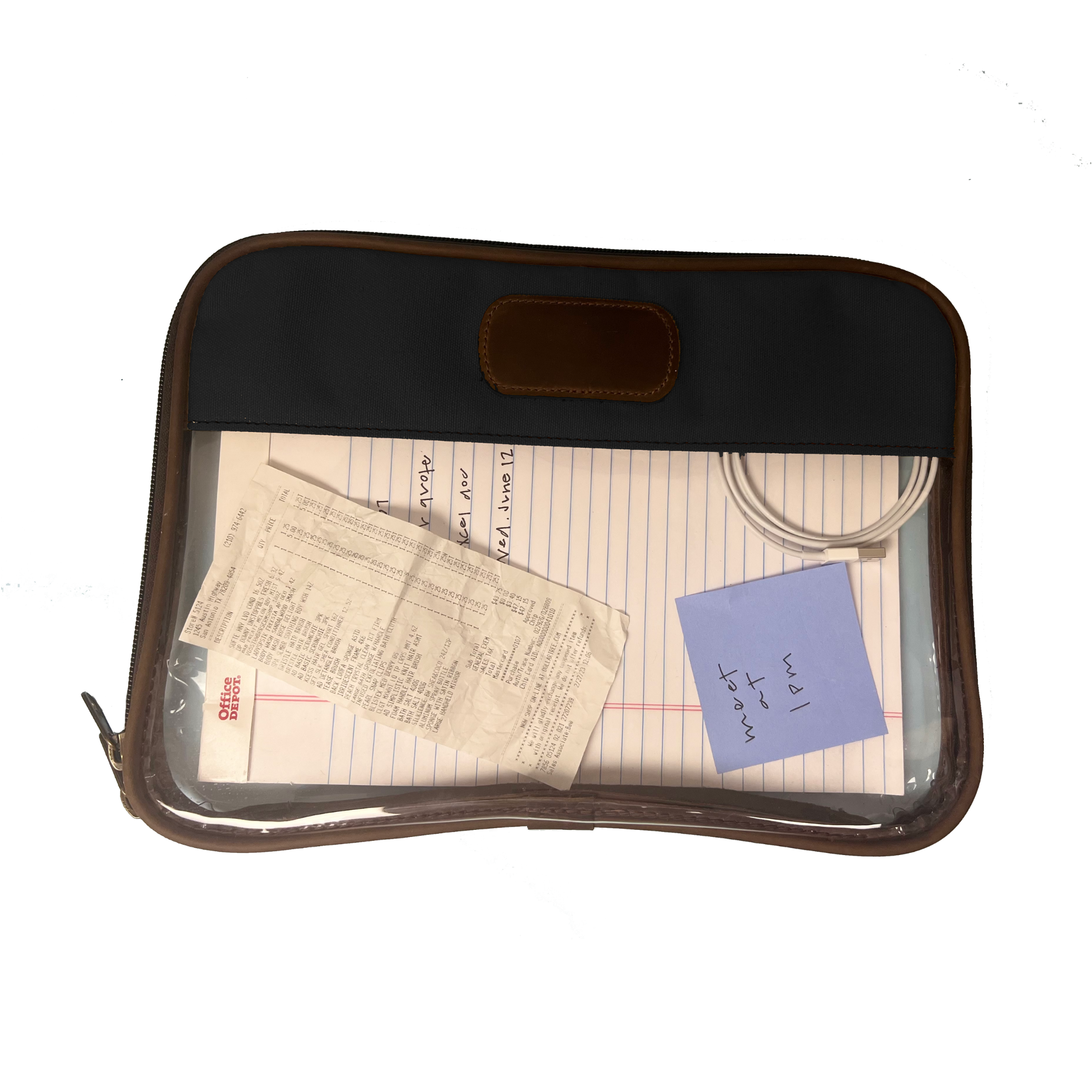 Jon Hart JH Clear Folio Black