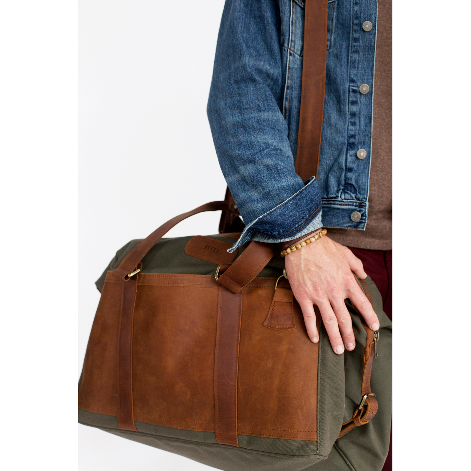 Jon Hart JH Duffel Khaki Jack s Plant Patio