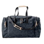 Jon Hart Large Square Duffel Dark Leopard